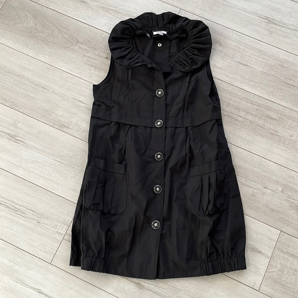 Style black button down dress size M